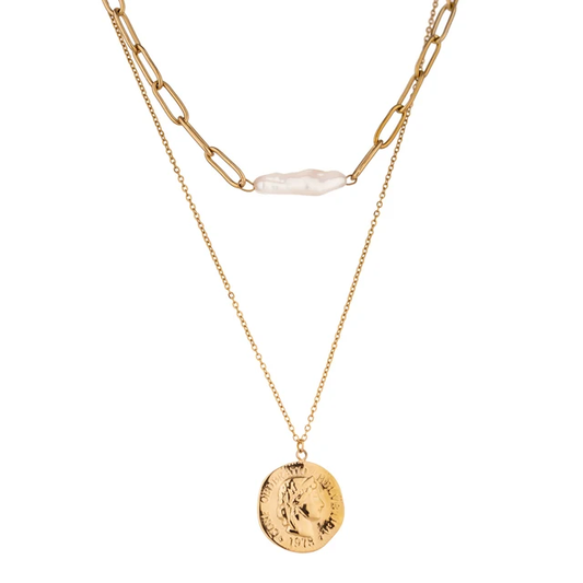 Nebula Stacking Necklace - 18K Gold Coated
