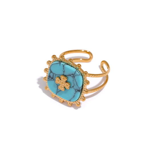 T-Squared Boho Ring - 18K Gold Coated