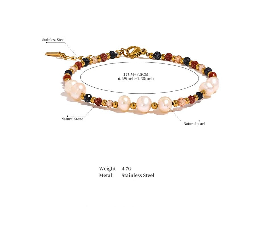 Tiny Twinkle Beaded Bracelet - 18K Gold Coated