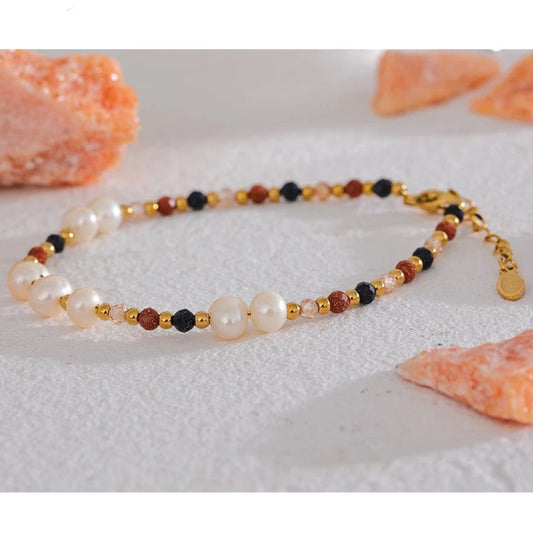 Tiny Twinkle Beaded Bracelet - 18K Gold Coated
