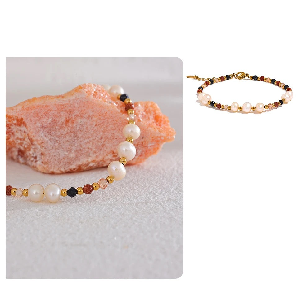 Tiny Twinkle Beaded Bracelet - 18K Gold Coated