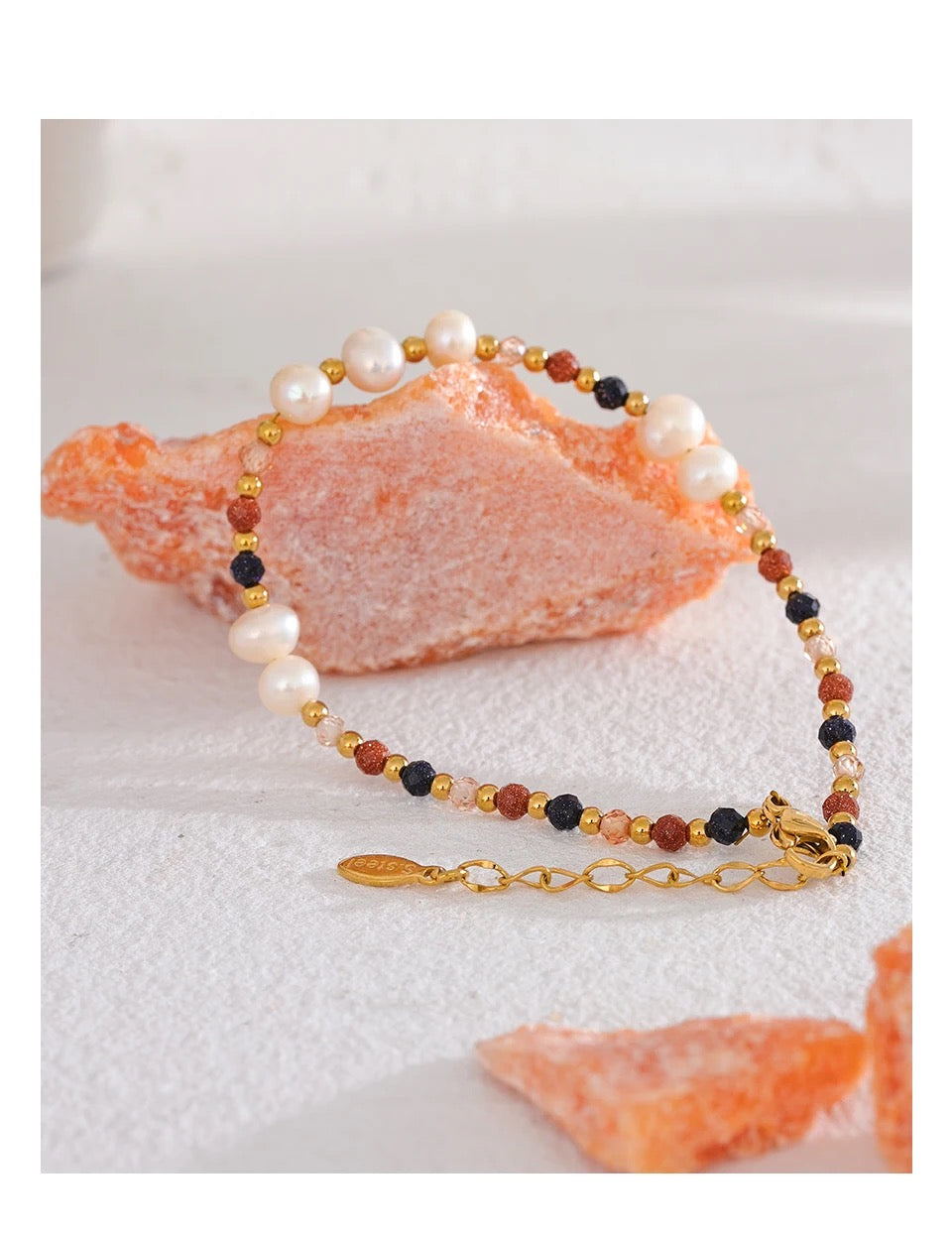 Tiny Twinkle Beaded Bracelet - 18K Gold Coated