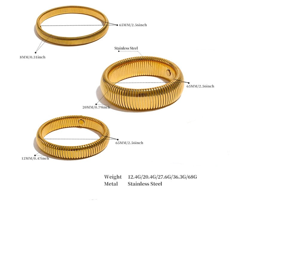 Statement Viper Bracelet - 18K Gold Coated