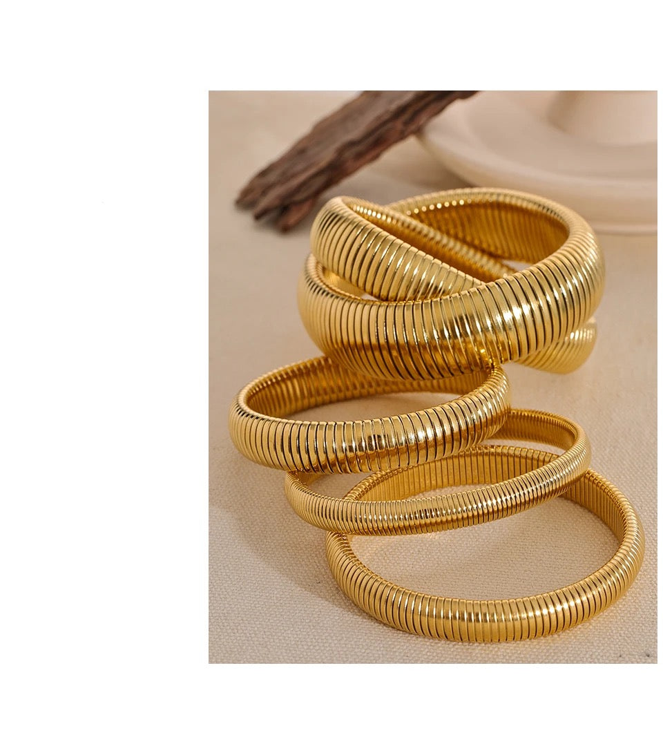 Statement Viper Bracelet - 18K Gold Coated