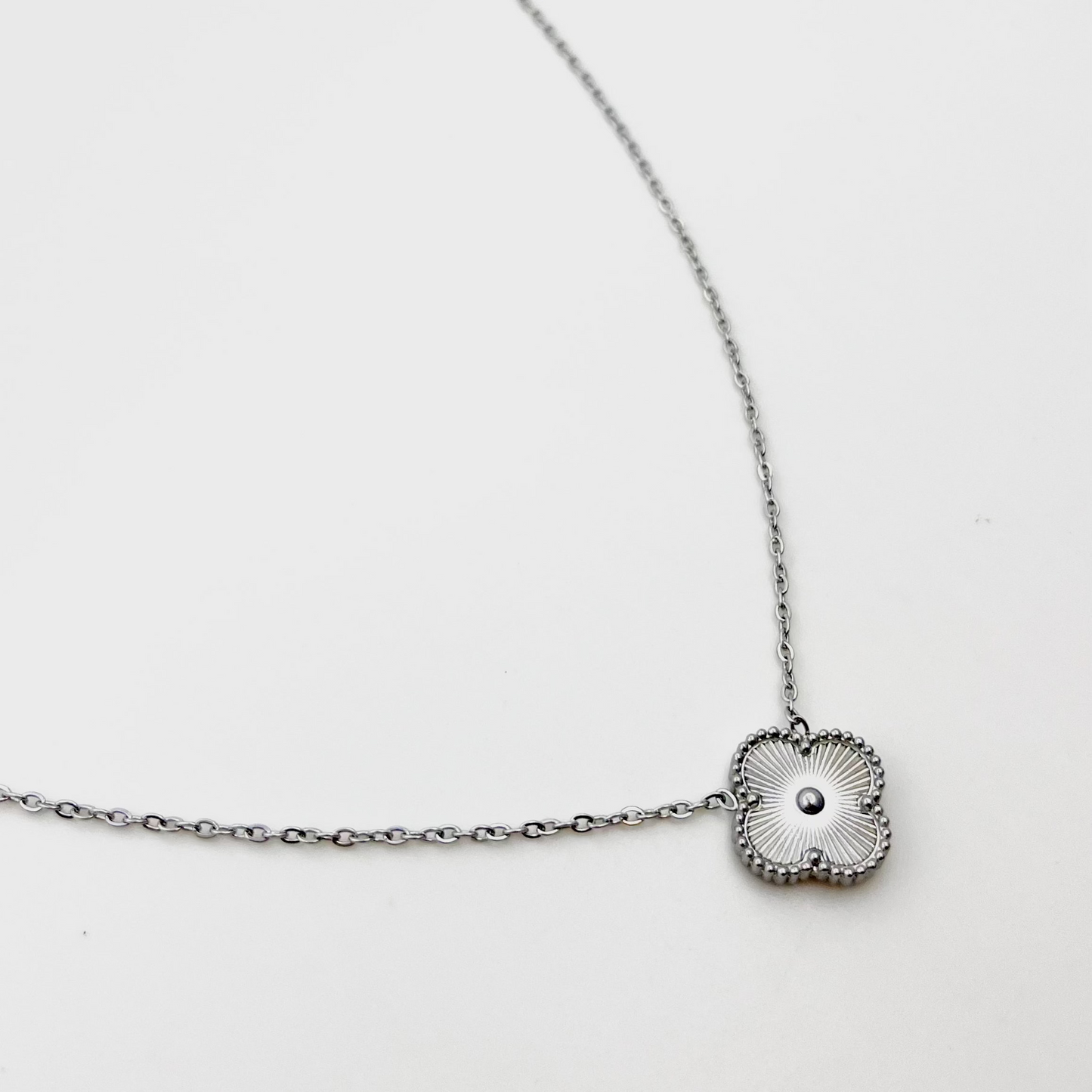 Silver Clover Necklace