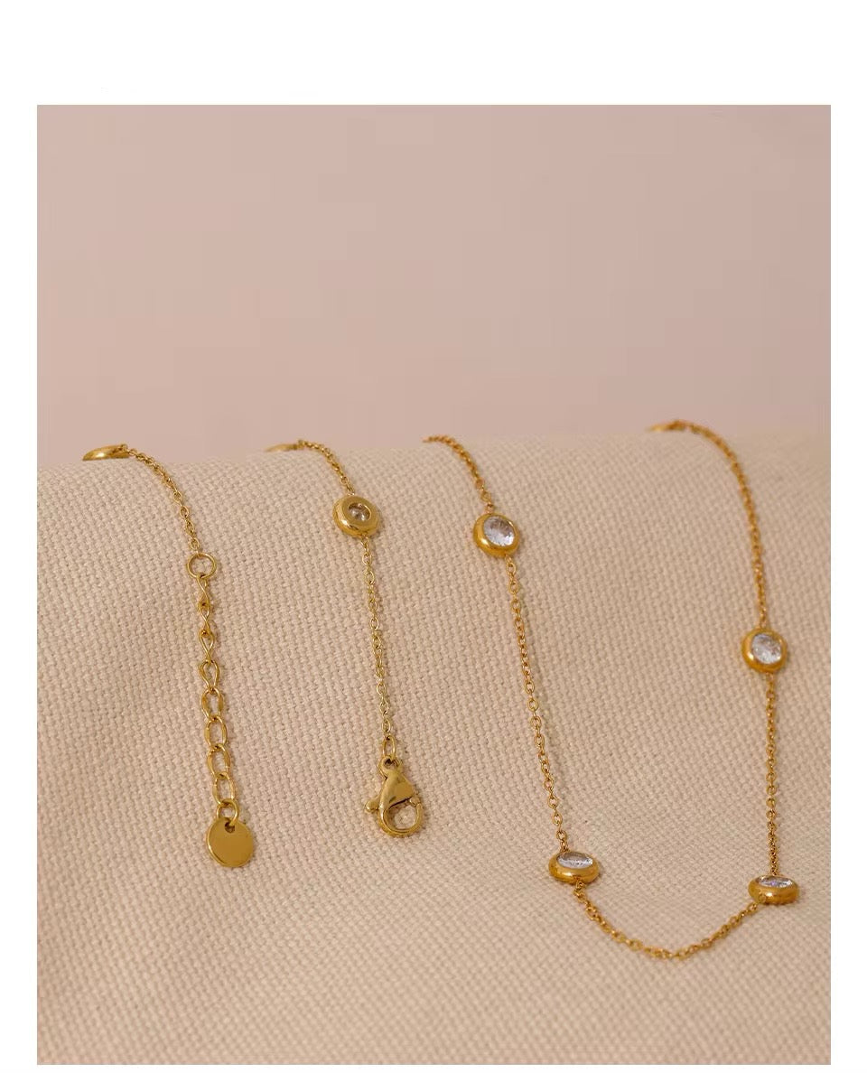 Astra Color Necklace - 18K Gold Coated