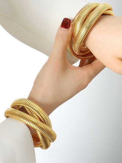Statement Viper Bracelet - 18K Gold Coated