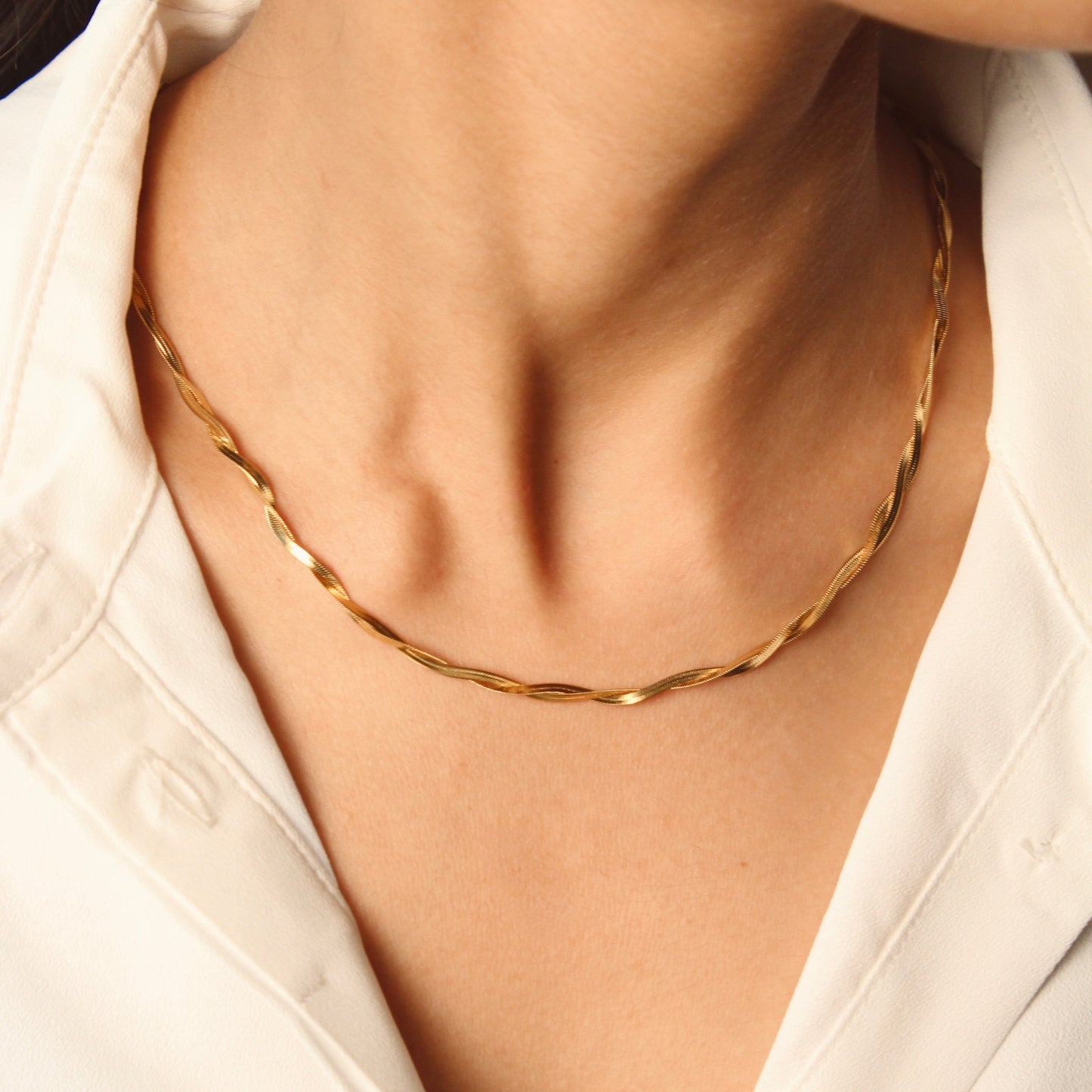 Twisted Double Layer necklace