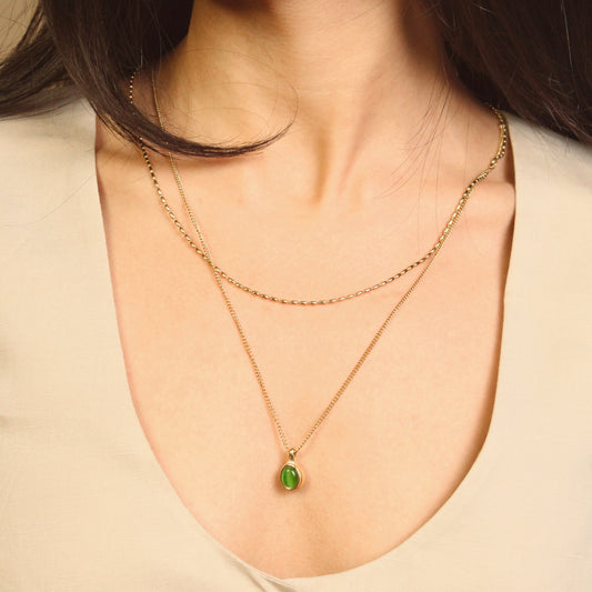 Emerald Round Double Layer