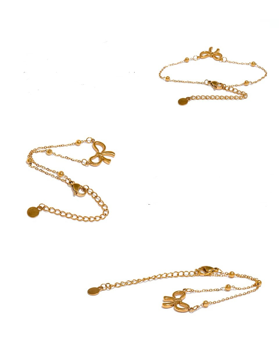 Beaded Bow  Bracelet