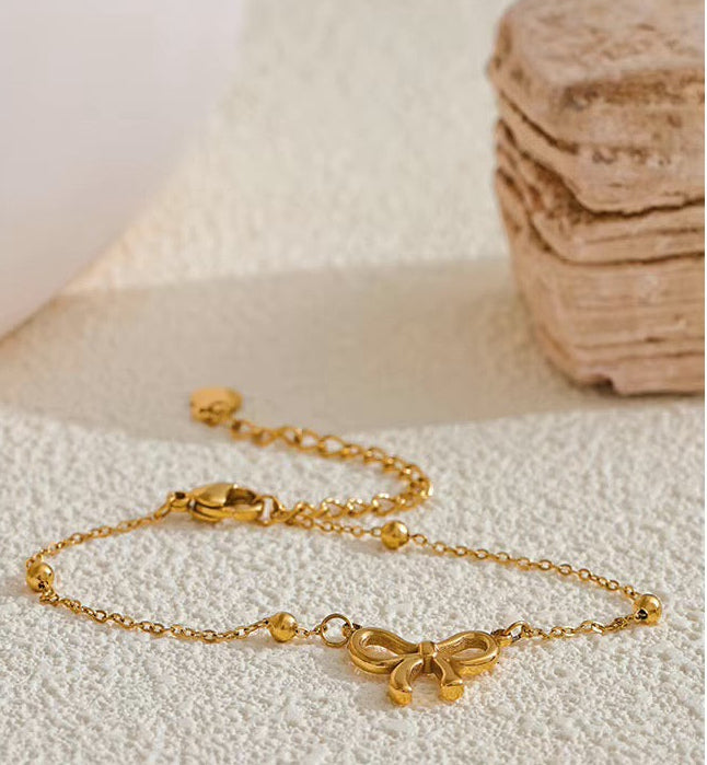 Beaded Bow  Bracelet