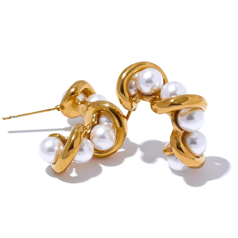 Golden Knot Earrings