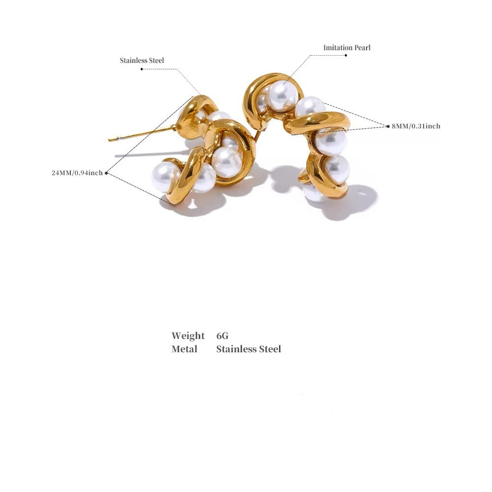 Golden Knot Earrings