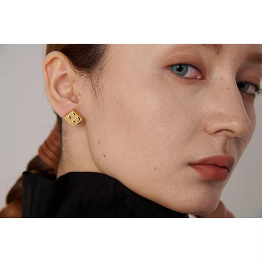 Quatro block earrings