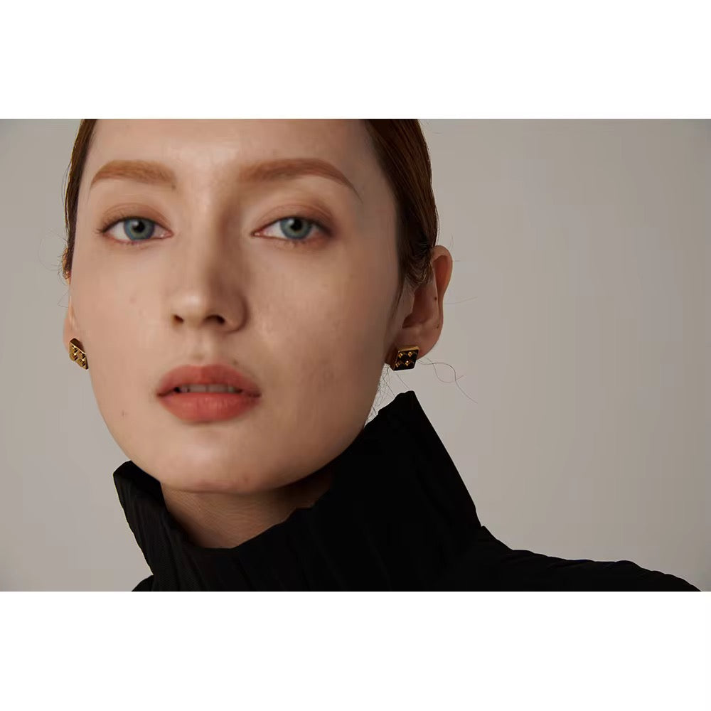 Quatro block earrings