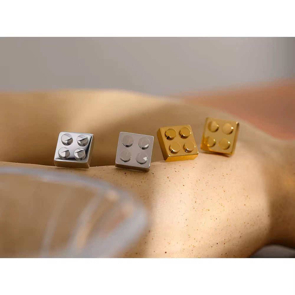 Quatro block earrings