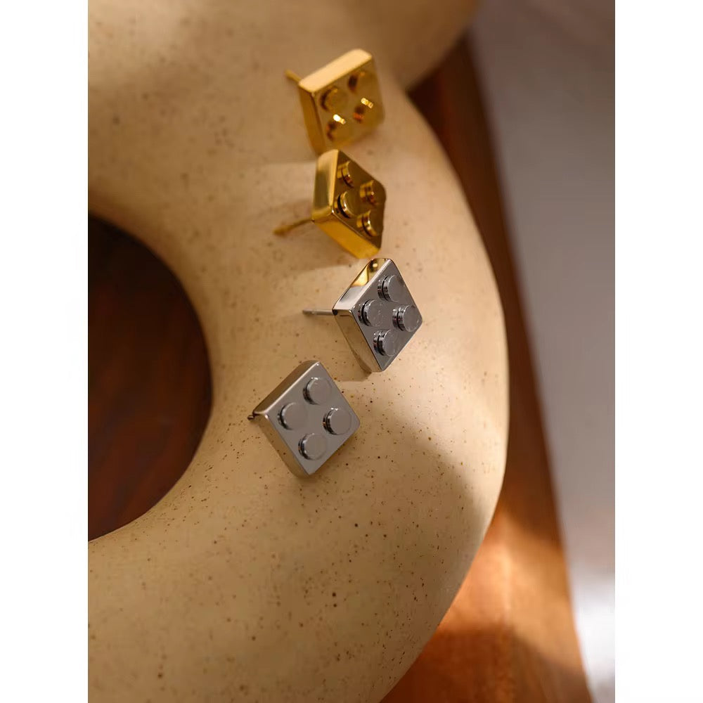 Quatro block earrings