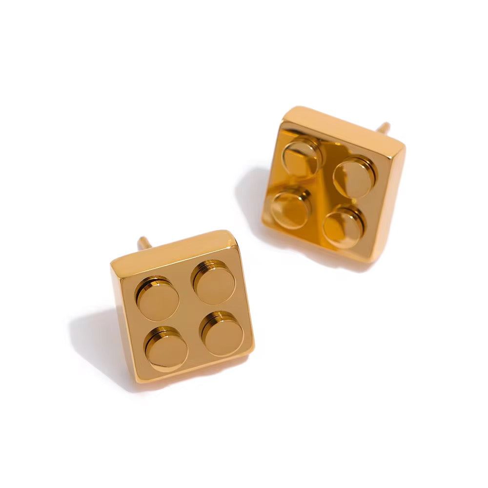 Quatro block earrings