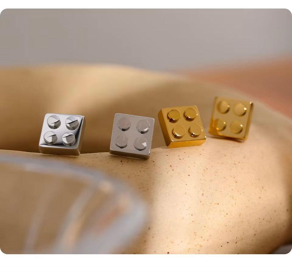 Quatro block earrings