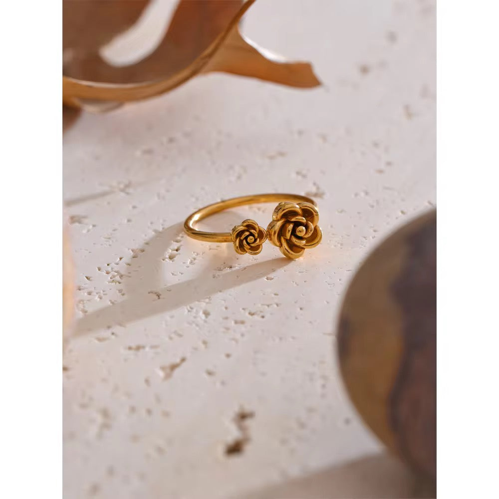 Twin Rosette Ring