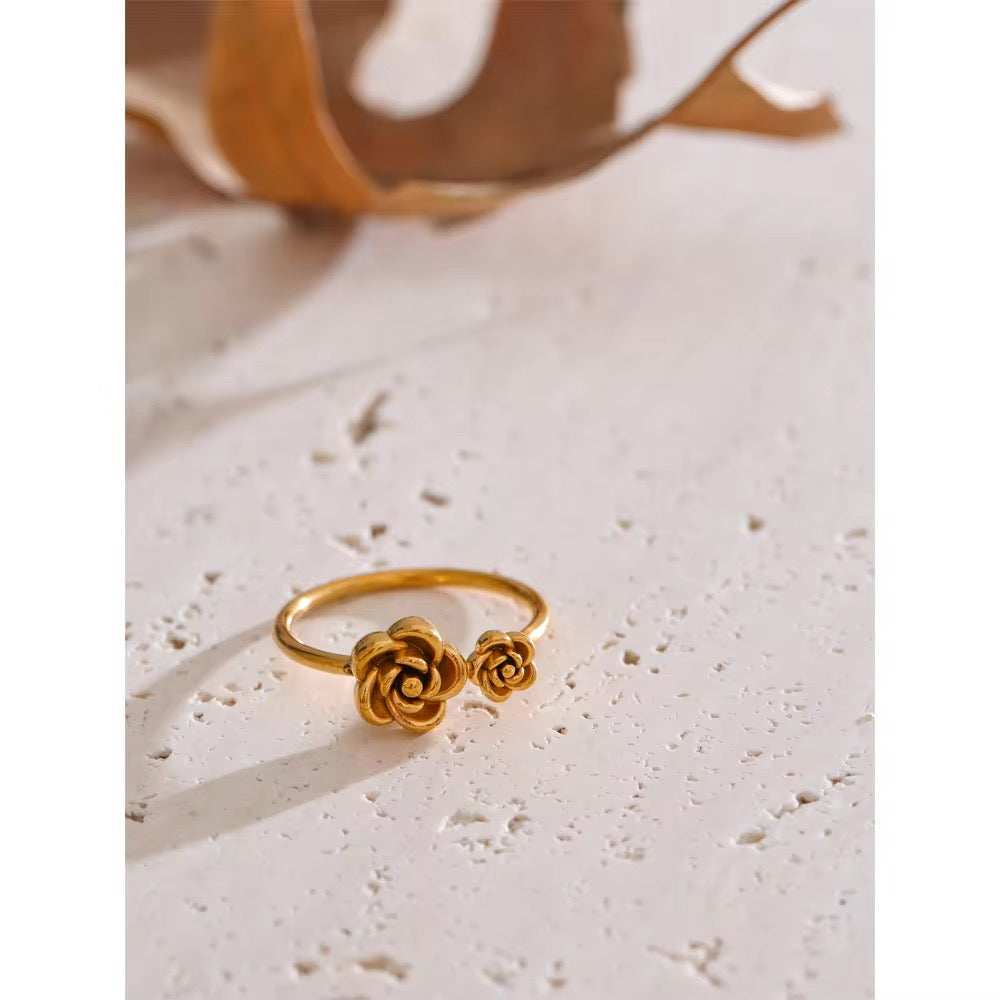 Twin Rosette Ring