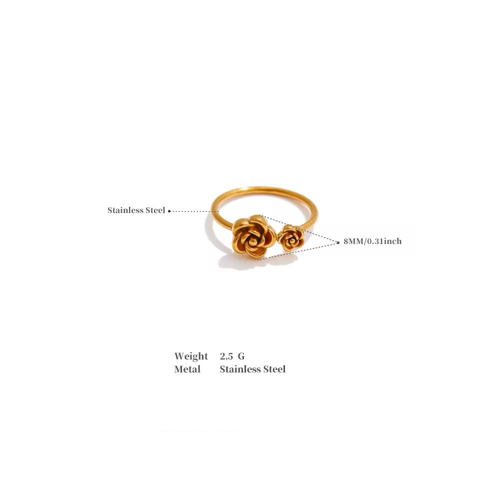 Twin Rosette Ring