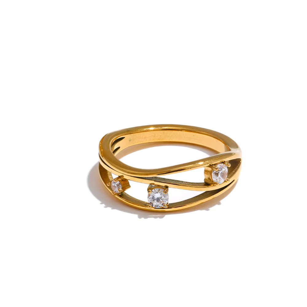 Trinity Wave Ring