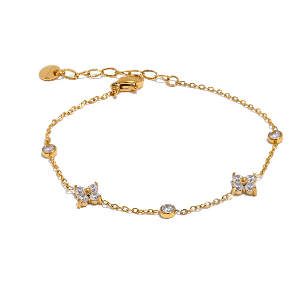 Floral Charm Bracelet