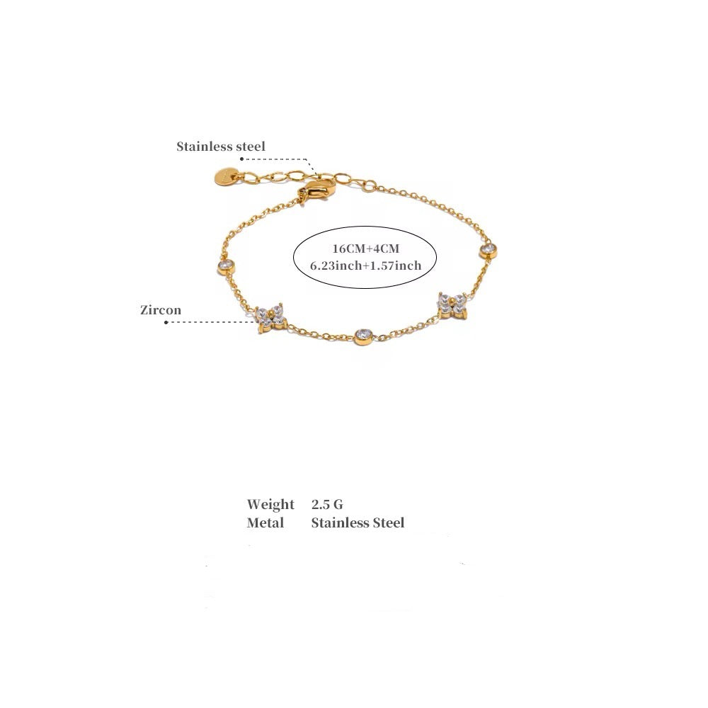 Floral Charm Bracelet