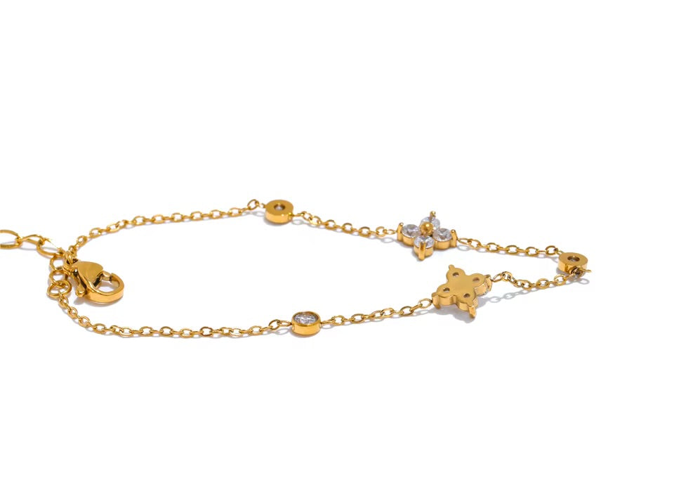 Floral Charm Bracelet