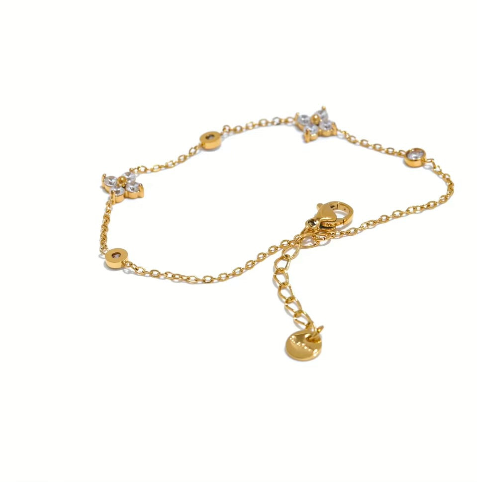 Floral Charm Bracelet