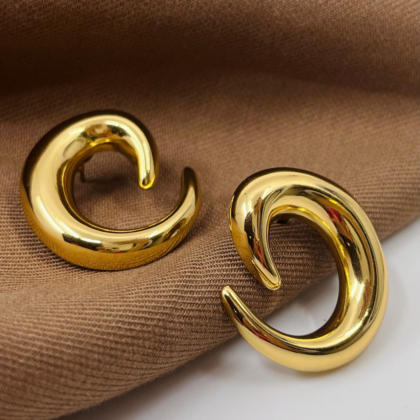 Twister Golden Earrings