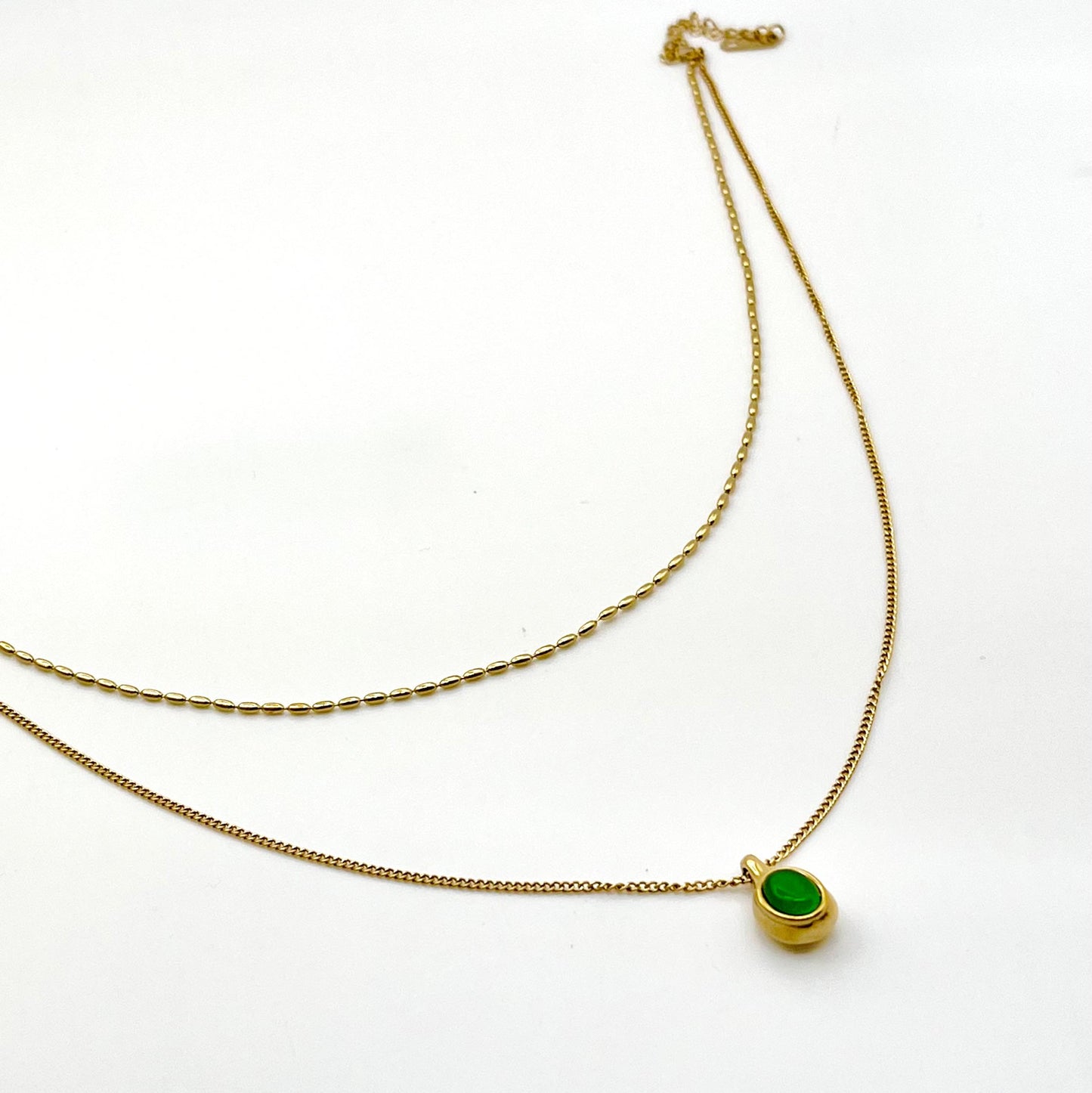Emerald Round Double Layer