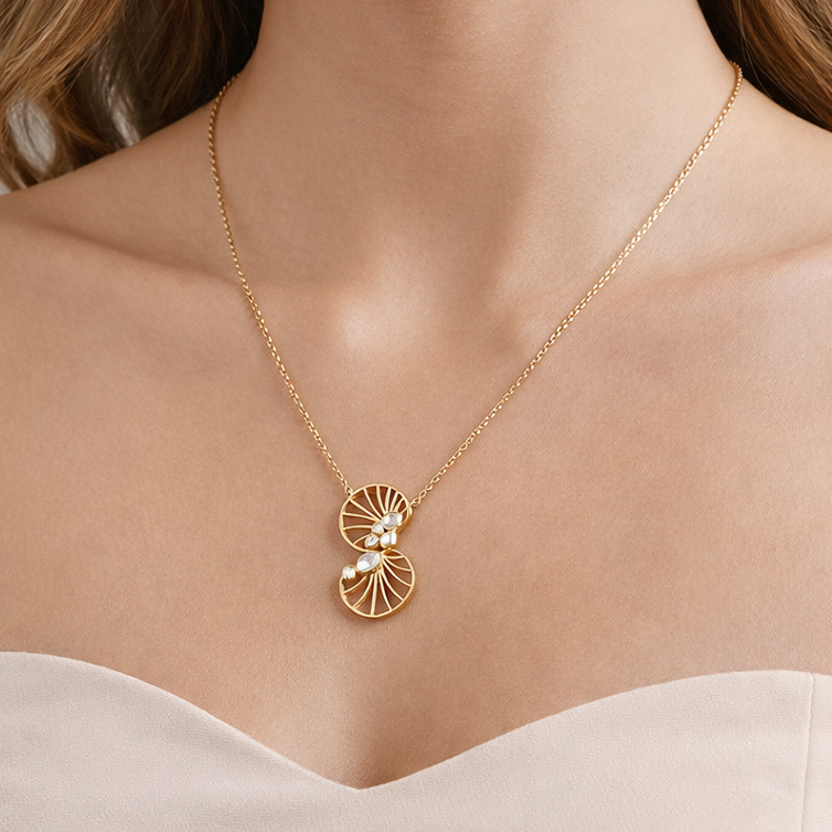 Lilypad Twist - Gold Plated 925 Silver
