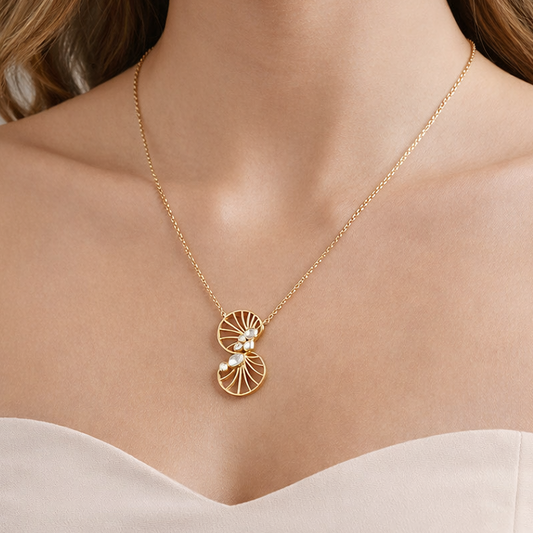 Lilypad Twist - Gold Plated 925 Silver