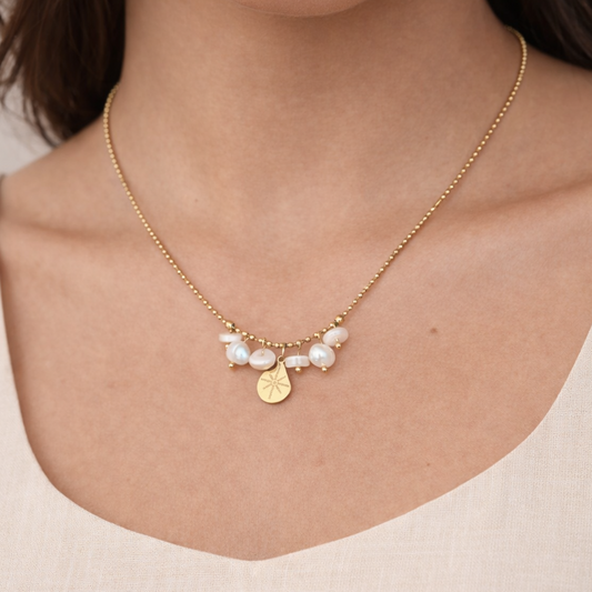 Edwina Necklace - 18K Gold Coated
