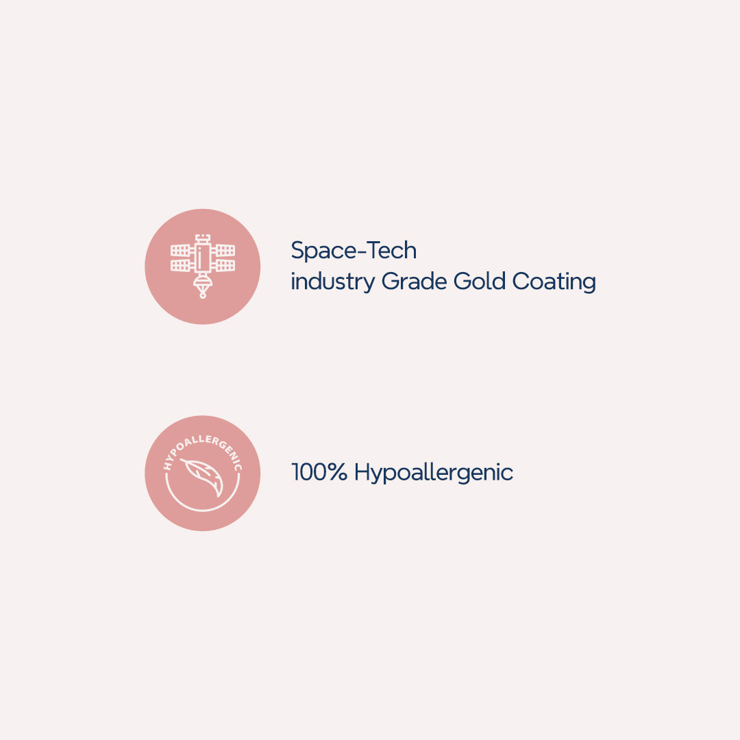 Thule Curvy Hoops - 18K Gold Coated
