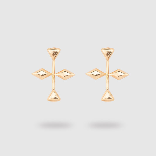 Totem Danglers - Gold Coated 930 Silver