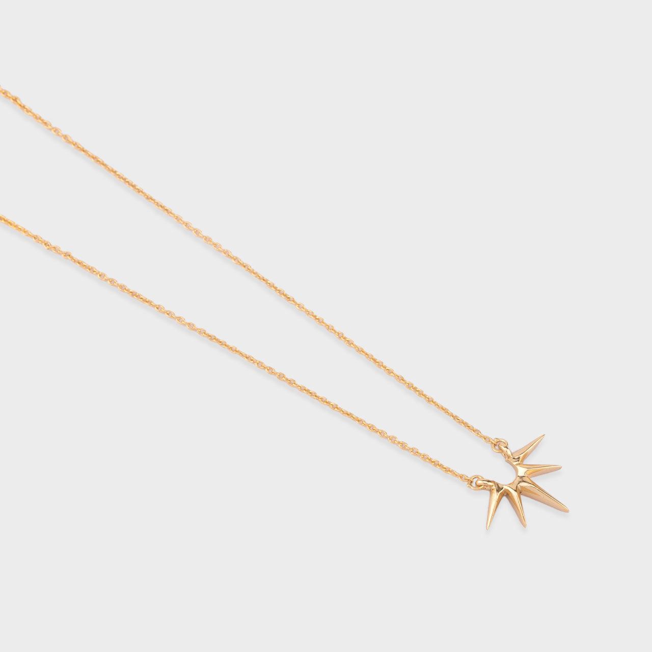 Sun Strike Pendant - Gold Coated 930 Silver