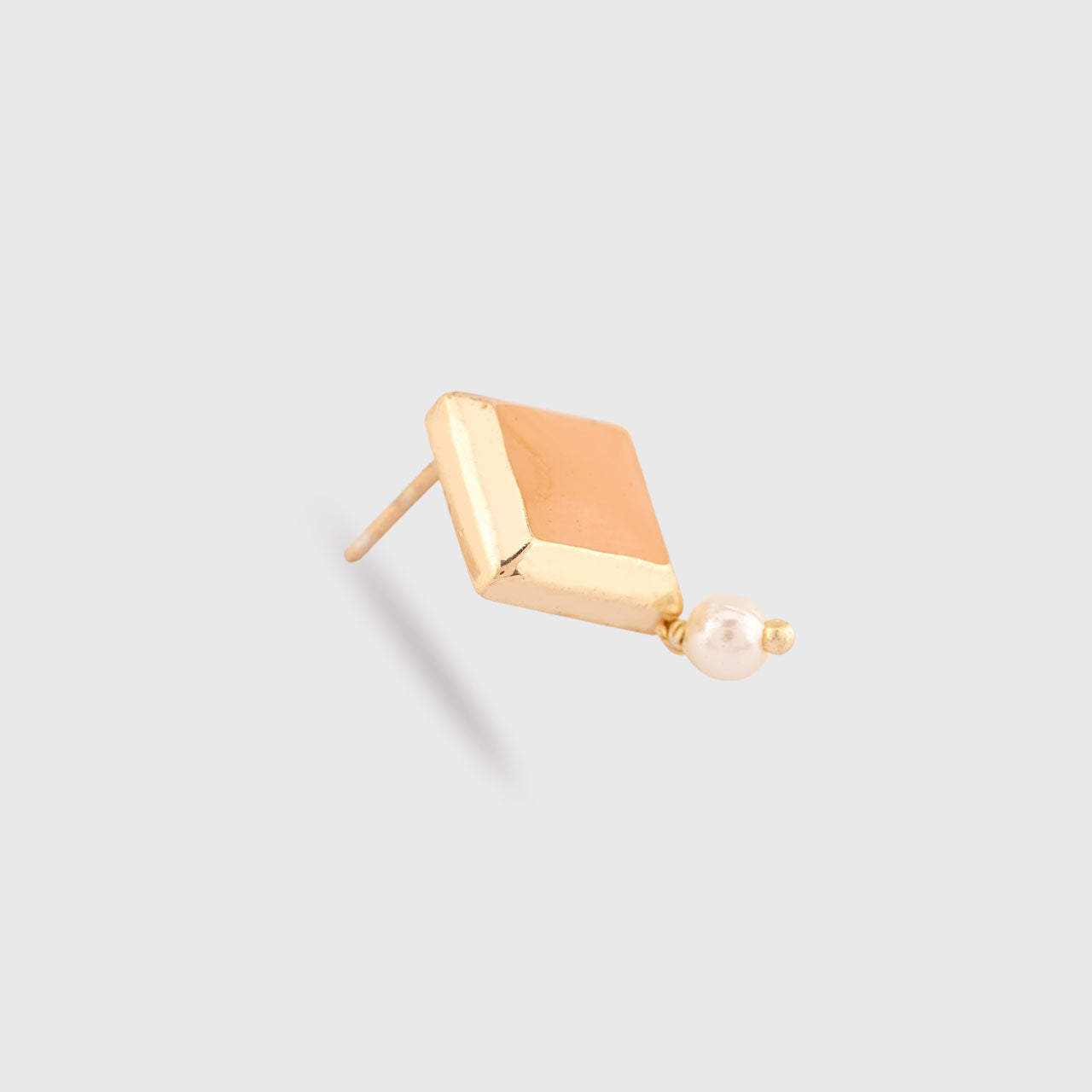 Pastel Square Drops - Gold Coated 930 Silver