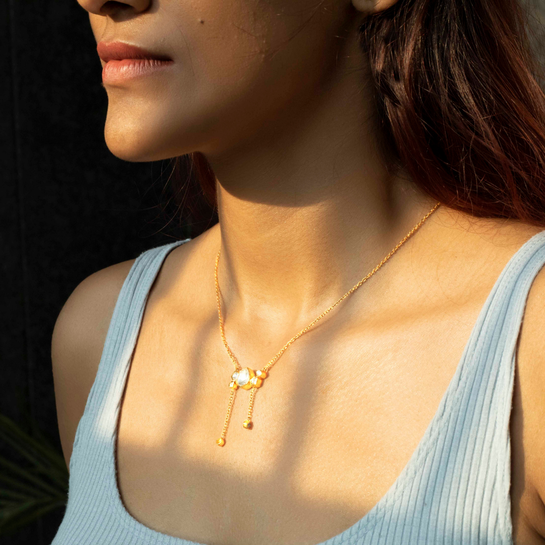 Hang in There - Gold Plated 925 Silver