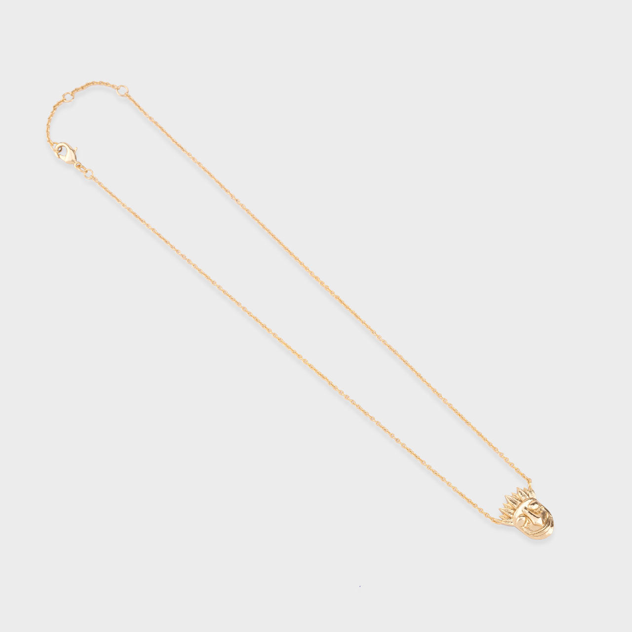 Toci Mask Pendant - Gold Coated 930 Silver