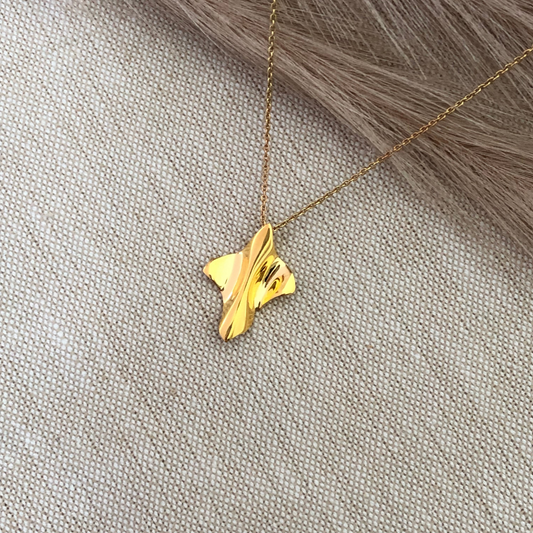 Magic Fold Pendant -  24K Gold Coated