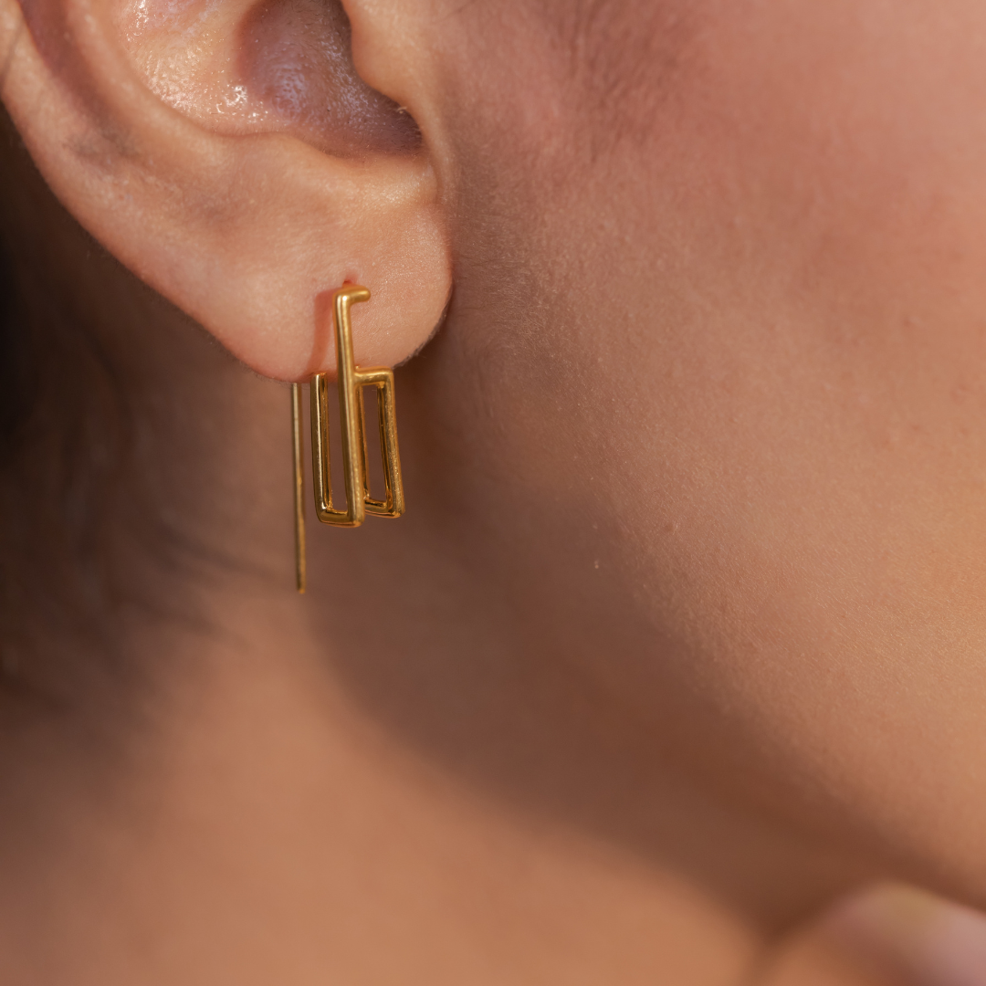 Maze Drops -  24K Gold Coated