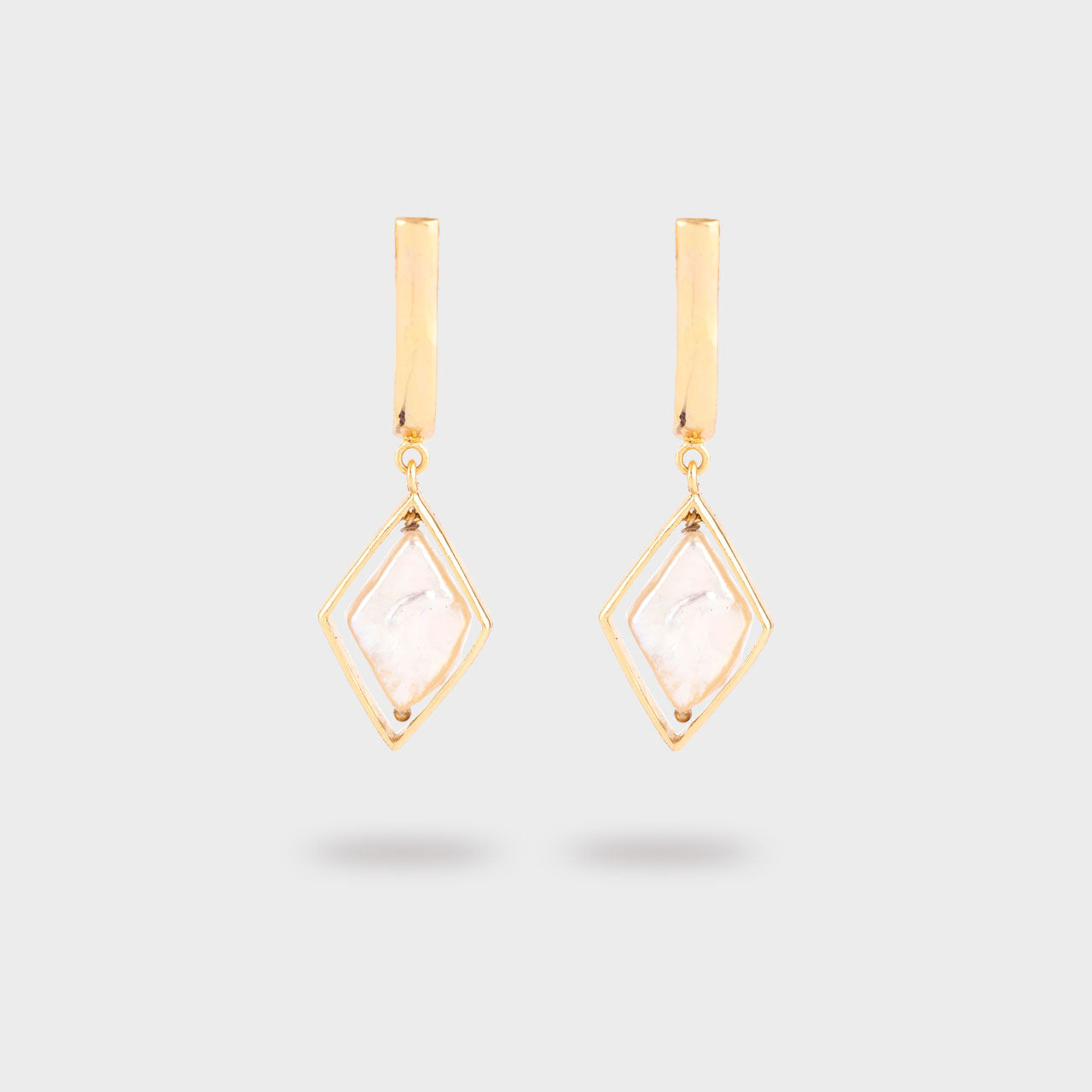 Frost Kite - Gold Coated Earrings