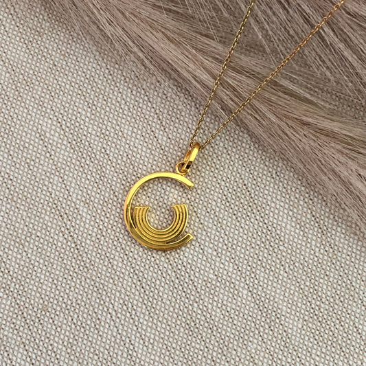 Cradle Pendant -  24K Gold Coated