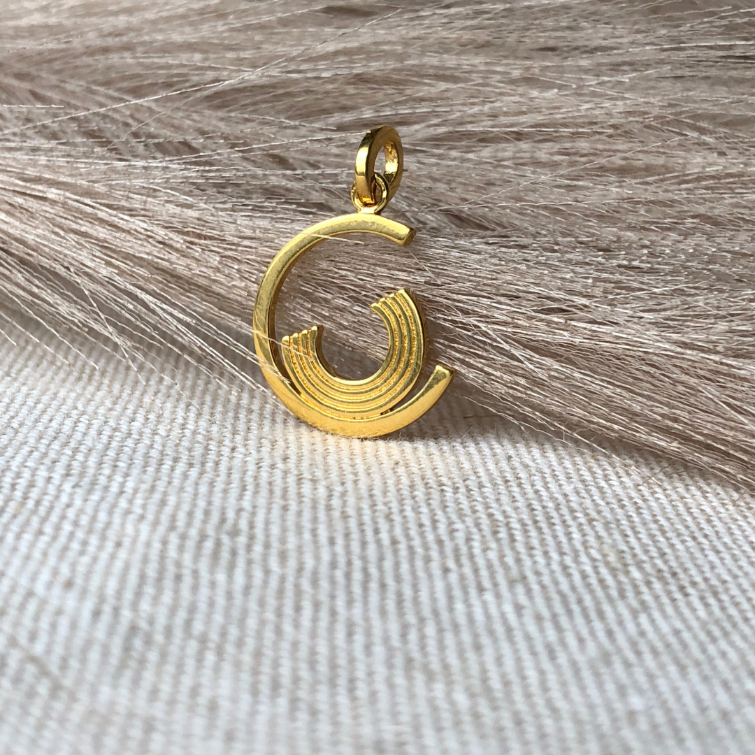 Cradle Pendant -  24K Gold Coated