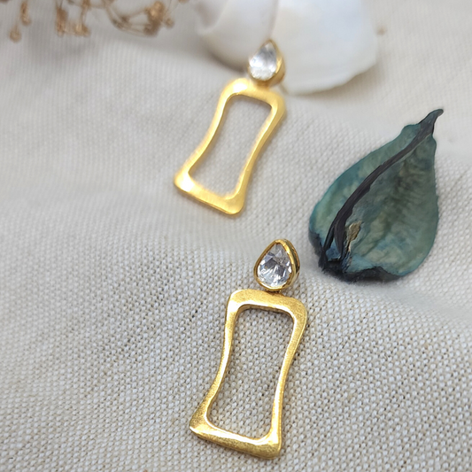 Curvy Drops - Gold Plated 925 Silver
