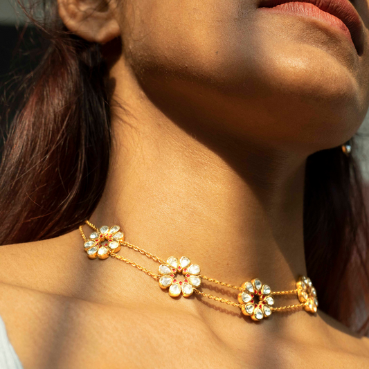 Azalea Choker - Gold Plated 925 Silver