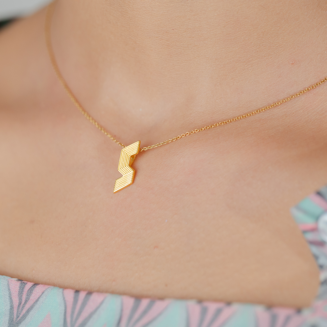 She-ro Pendant -  24K Gold Coated